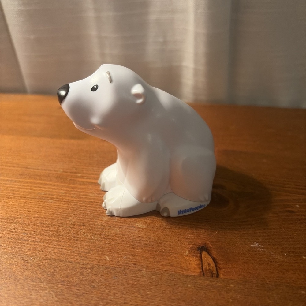 Fisher Price Little People Polar Bear Zoo Replacement‎ Animal 2018 Mattel 10
